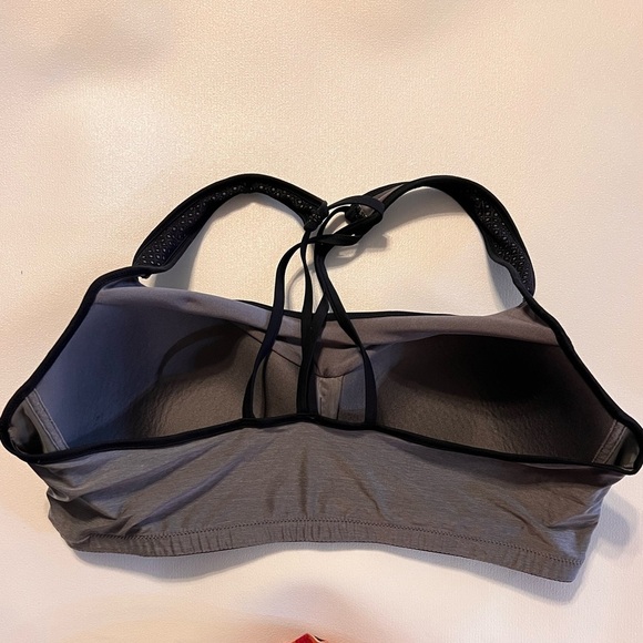 Hanes-X-Temp Strappy Pullover Wirefree Bra-G505 - Gray/Black - Size XL - Picture 5 of 5